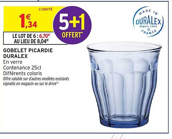 DURALEX GOBELET PICARDIE