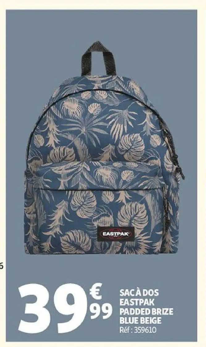 EASTPAK PADDED BRIZE BLUE BEIGE