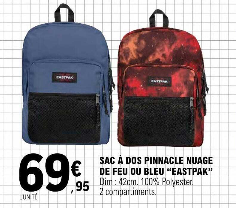Eastpak Pinnacle Nuage de feu ou bleu