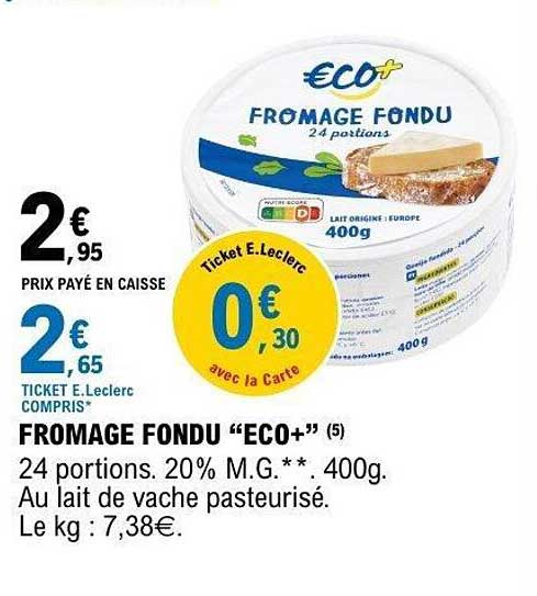 ECO+ FROMAGE FONDU