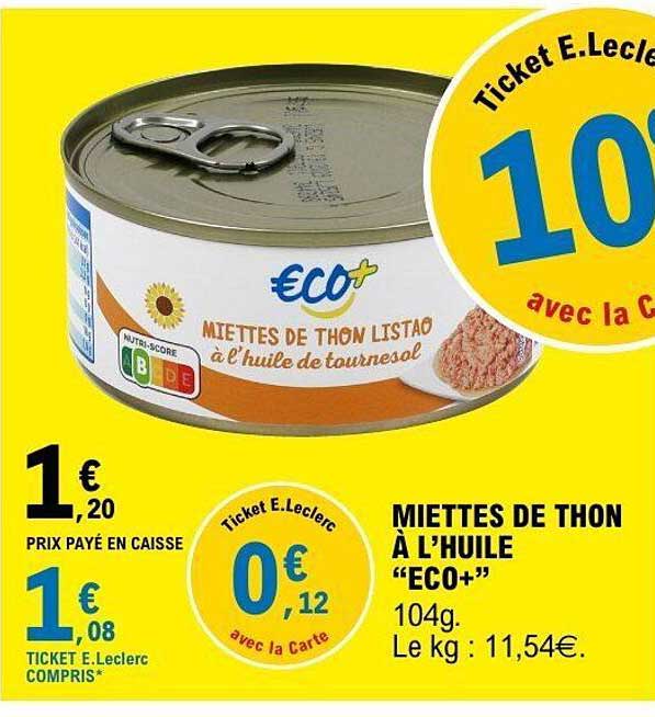 ECO+ MIETTES DE THON