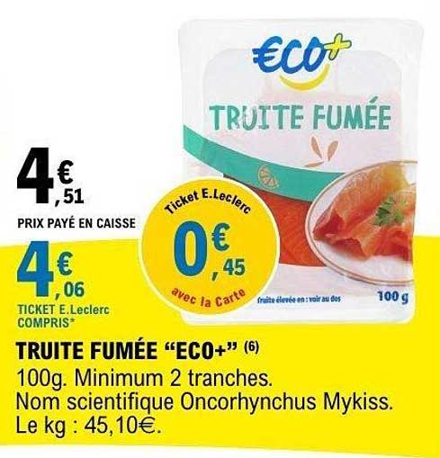 ECO+ TRUITE FUMÉE