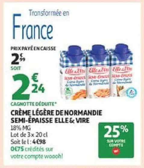 Elle & Vire Crème légère de Normandie