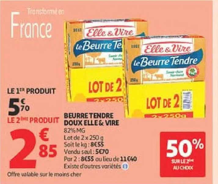 Elle & Vire Le Beurre Tendre