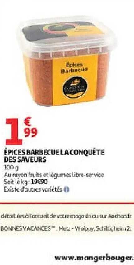ÉPICES BARBECUE LA CONQUÊTE DES SAVEURS