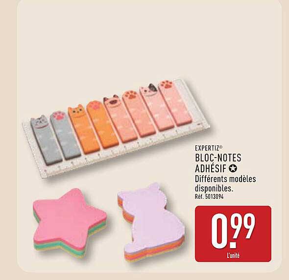 EXPERTIZ® BLOC-NOTES ADHÉSIF