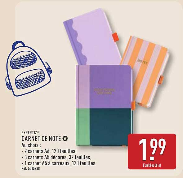 EXPERTIZ CARNET DE NOTE
