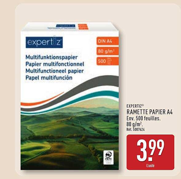 expertiz Ramette Papier A4