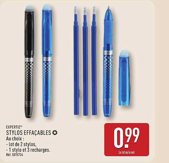 EXPERTIZ STYLOS EFFaçables