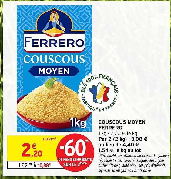 FERRERO COUSCOUS MOYEN