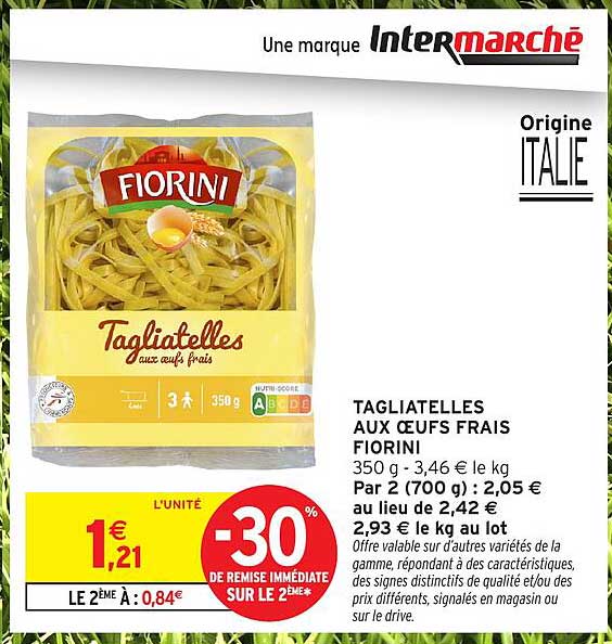 Fiorini Tagliatelles aux œufs frais