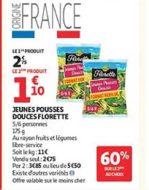 Fleurette Jeunes pousses douces