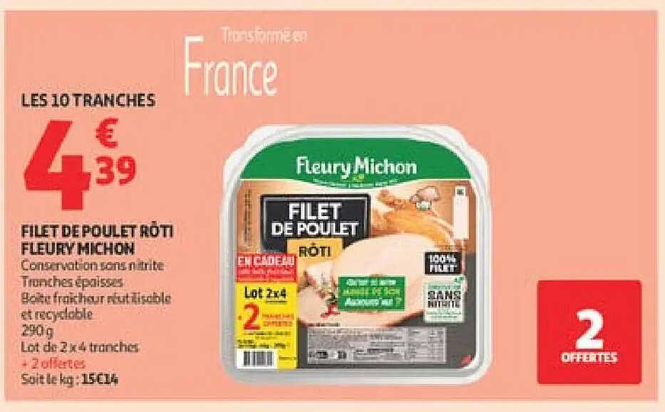 Fleury Michon Filet de poulet rôti
