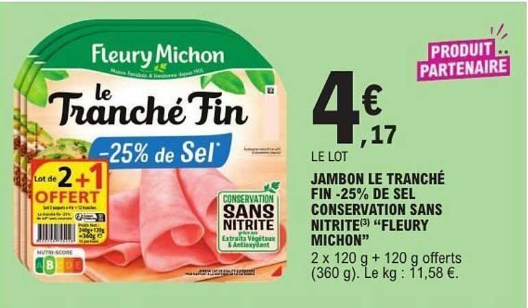 Fleury Michon Le Tranché Fin