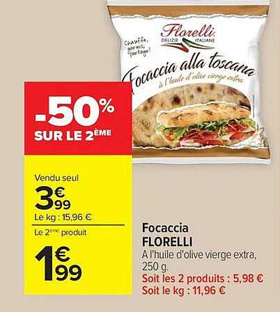 Florelli Focaccia alla toscana