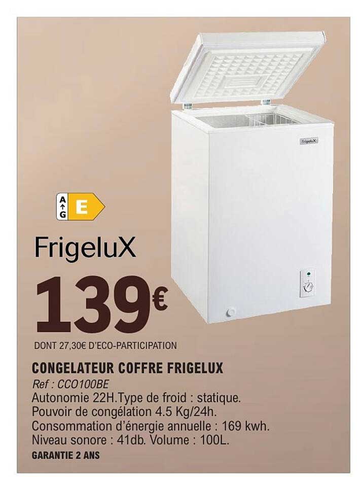 Frigelux Congelateur coffre