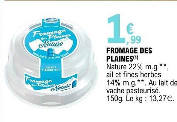Fromage des Plaines Nature