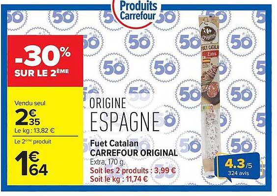 Fuet Catalan CARREFOUR ORIGINAL
