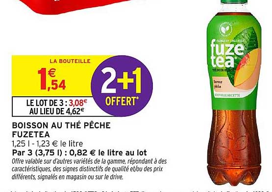 Fuzetea Boisson au thé pêche