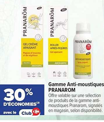 Gamme Anti-moustiques PRANARÔM