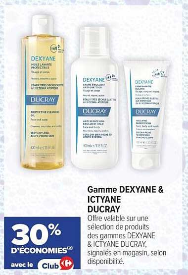 Gamme DEXYANE & ICTYANE DUCRAY
