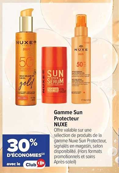 Gamme Sun Protecteur NUXE