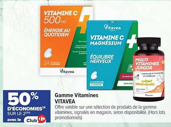 Gamme Vitamines VITAVEA
