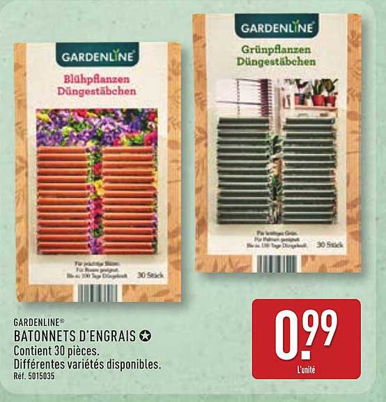 GARDENLINE BATONNETS D'ENGRAIS