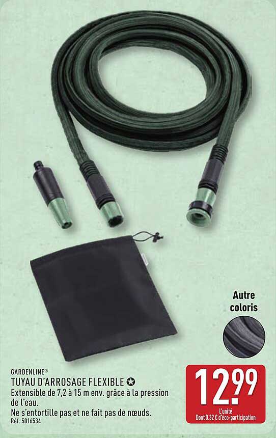 GARDENLINE TUYAU D'ARROSAGE FLEXIBLE