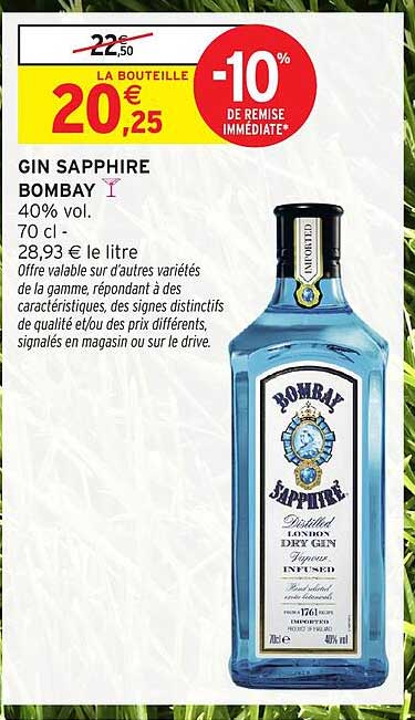 Gin SAPPHIRE BOMBAY