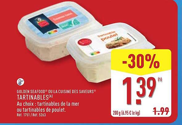 Golden Seafood Tartinables