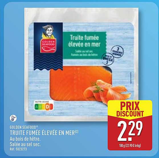 Golden Seafood Truite fumée élevée en mer