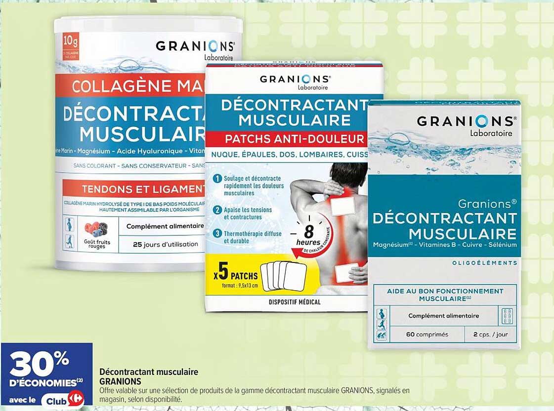 Granions Décontractant musculaire