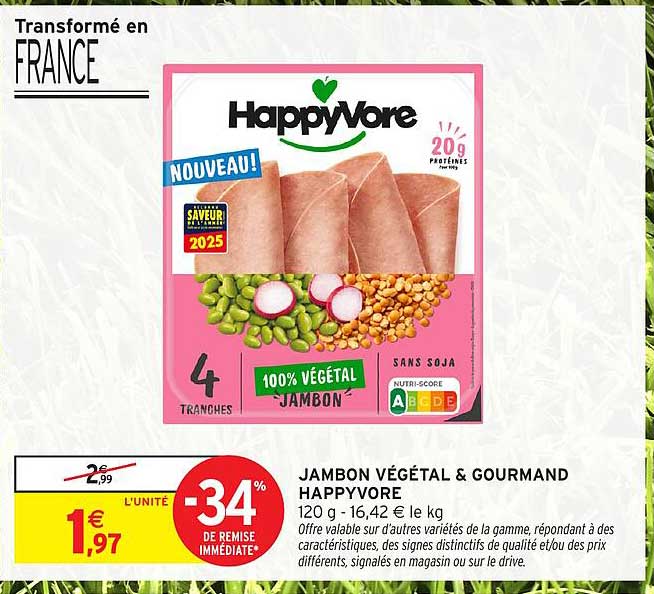 HappVore JAMBON VÉGÉTAL & GOURMAND
