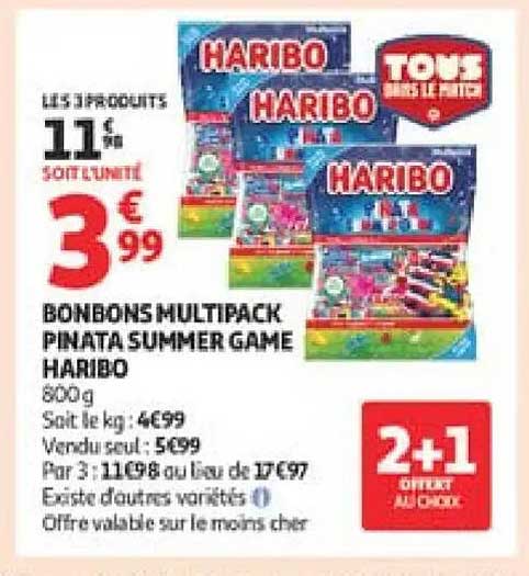 HARIBO BONBONS MULTIPACK PINATA SUMMER GAME