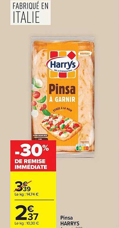 Harrys Pinsa À Garnir