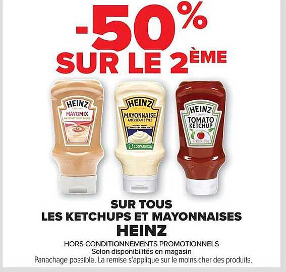 HEINZ KETCHUPS ET MAYONNAISES