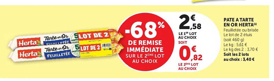 Herta Pate a tarte en or