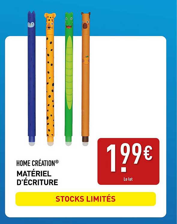 HOME CRÉATION MATÉRIEL D'ÉCRITURE