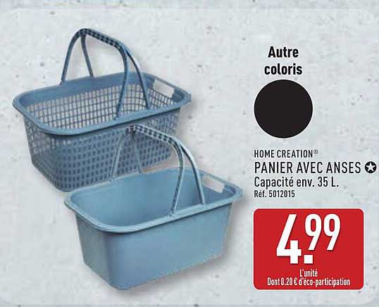 HOME CREATION PANIER AVEC ANSES