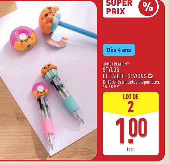 HOME CREATION STYLOS OU TAILLE-CRAYONS