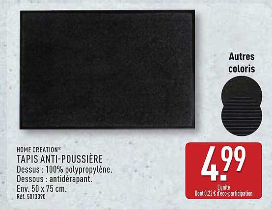 HOME CREATION TAPIS ANTI-POUSSIÈRE