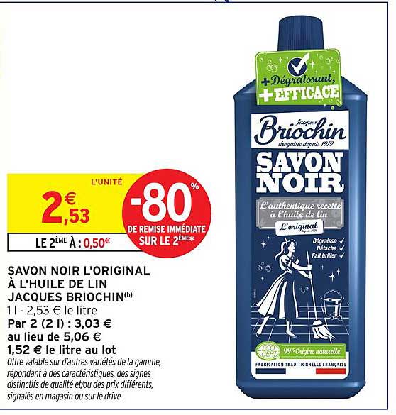 Jacques Briochin Savon Noir