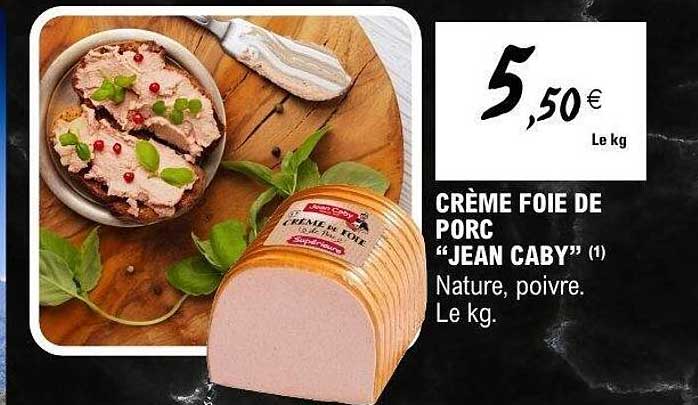 Jean Caby Crème foie de porc