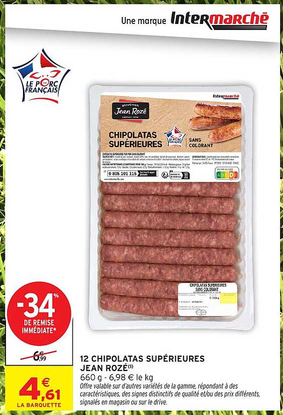 Jean Rozé Chipolatas Supérieures