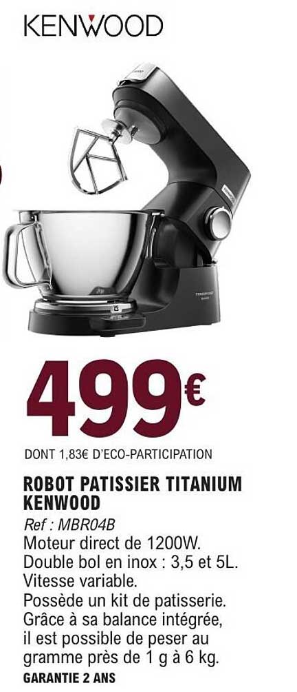 KENWOOD Robot patissier Titanium