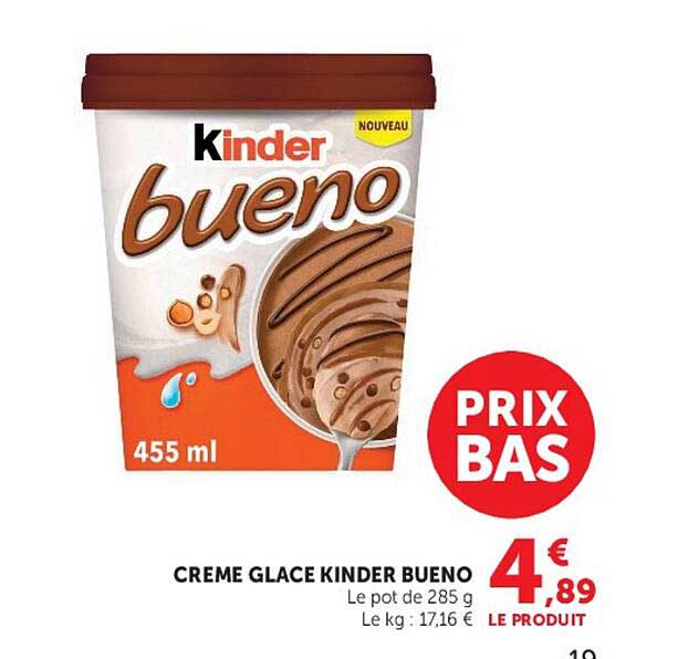 Kinder bueno Creame Glace Kinder Bueno