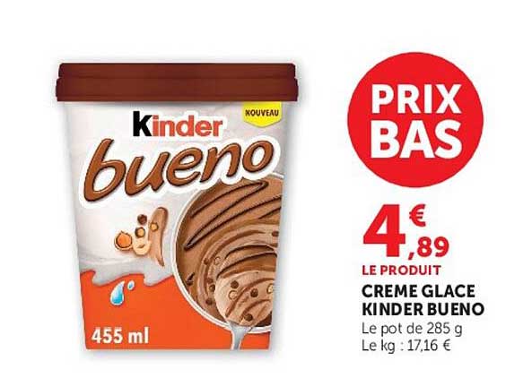 Kinder bueno Crème Glace