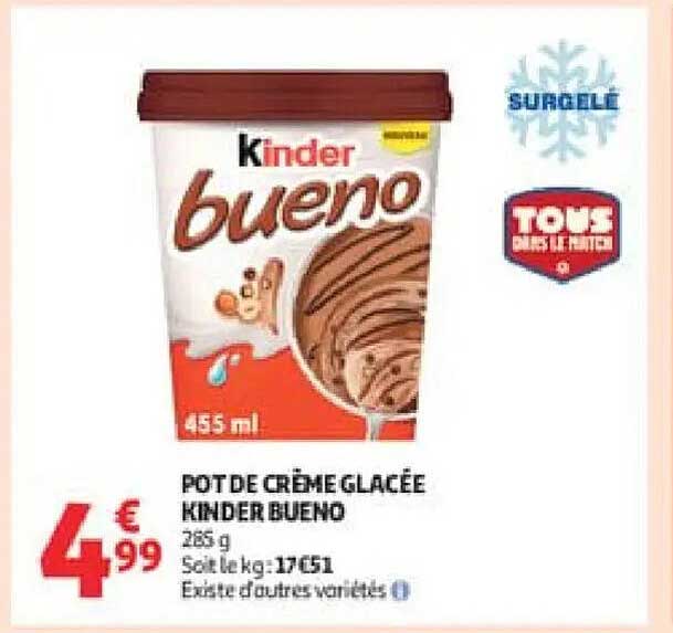 Kinder Bueno Pot de crème glacée