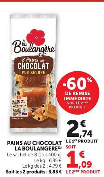 La Boulangère Pains au chocolat